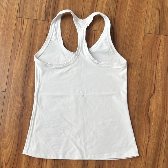 White Racerback Tank Top - Picture 2 of 4